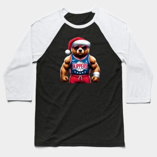 LA Clippers Christmas Baseball T-Shirt